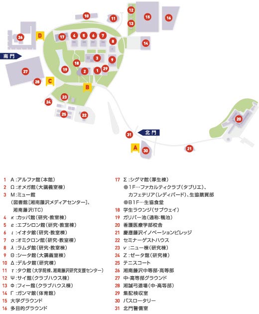 キャンパスマップ